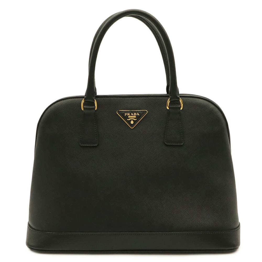 PRADA Saffiano Leather Handbag Tote Bag Shoulder NERO Black BN2538